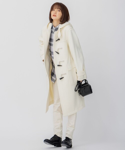 23区 CANCLINI メルトン バンドカラーシャツ（サイズ46） 23区 シャツ ブラウス CANCLINI メルトン バンドカラーシャツ