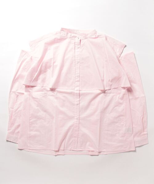 STYLEBLOCK ブラウス シャツ ブロードカットスリーブフライ