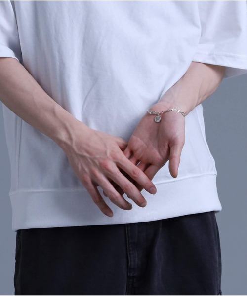 LION HEART◇K10◇ダイヤモンド0.05ct◇ミニバーブレスレット ピラミッドチェーンブレスレット/Mサイズ/K10ゴールド | LION