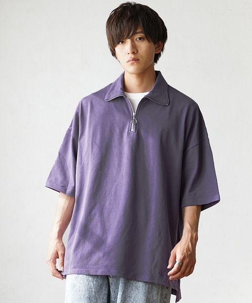 半額以下】未使用品☆AMBAGE フラミンゴ柄 ポロシャツ Mサイズ