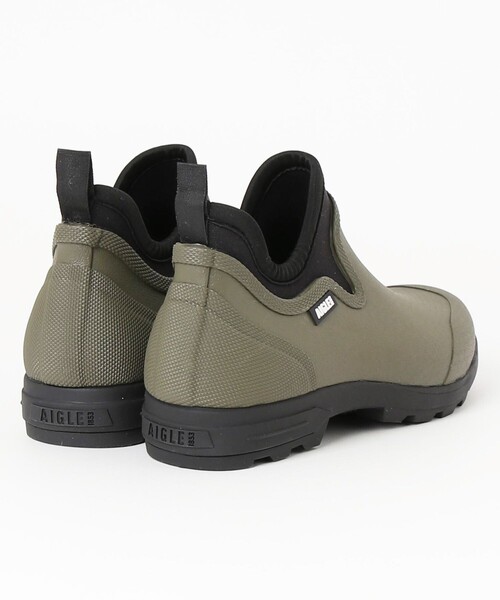 AIGLE ブラック レインシューズ ショートブーツ AIGLE 長靴 レインブーツ 全天候対応 防水 レスフォープラス2