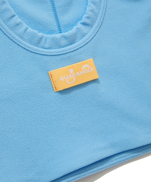 Vargas × GUACAMOLE スイムウェア 水色 GUACAMOLE（ガカモレ） 水着 GUACAMOLE FUNCTIONAL PILE SCOOP NECK