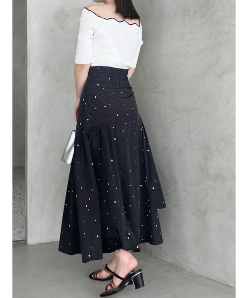 スカート アシメレイヤードフレアスカート レディース : 78708052  