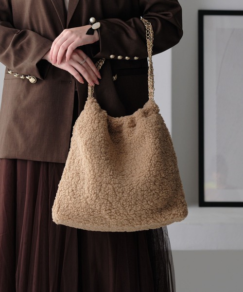 ZAKKA-BOX（ザッカボックス） ショルダーバッグ バッグ ボアチェーン