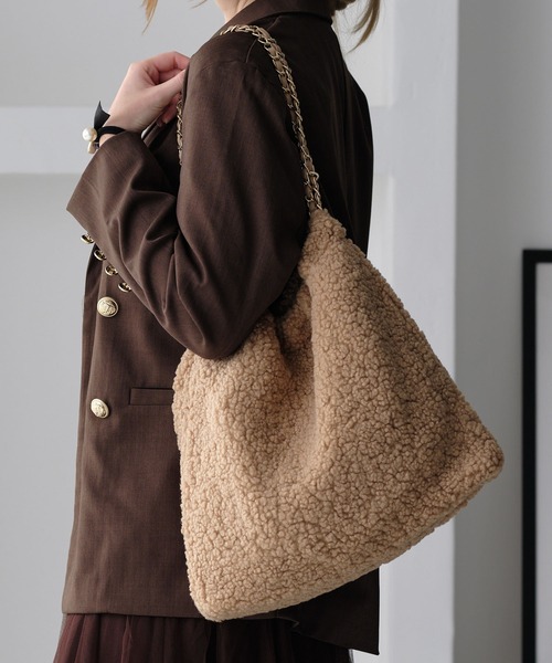 ZAKKA-BOX（ザッカボックス） ショルダーバッグ バッグ ボアチェーン