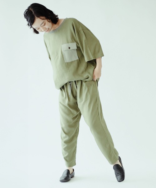 gym master（ジムマスター） tシャツ 麻レーヨンビッグTEE メンズ 