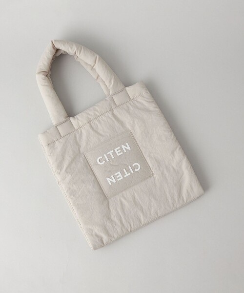 CITEN トートバッグ 「CITEN」パデッド クリア ロゴ トート S