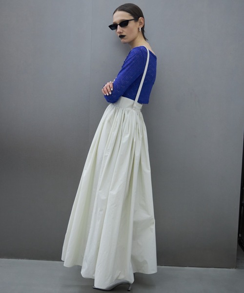 JOSE MOON（ジョゼムーン） tシャツ Tシャツ STRETCH LACE CROP TOP 