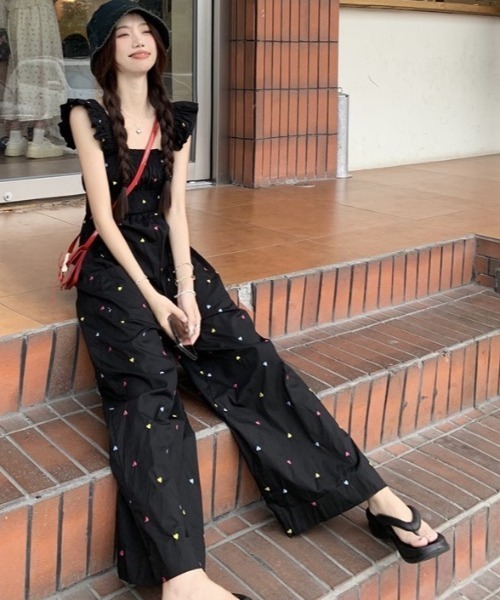 zara スウィートハートネックジャンプスーツ 新品♥ジャンプスーツ