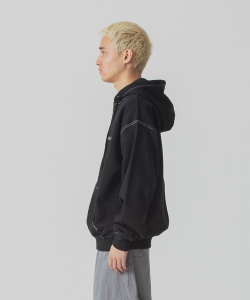 パーカー・フーディ Stone  Black Sweatshirt With Unique Shoulder Pockets 楽天市場】
