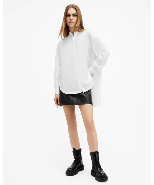 ブラウス シャツ PERCY PLEATED RELAXED FIT SHIRT | PERCY プリーツ リラックス フィット シャツ レディース ALLSAINTS ブラウス シャツ PERCY PLEATED RELAXED FIT SHIRT