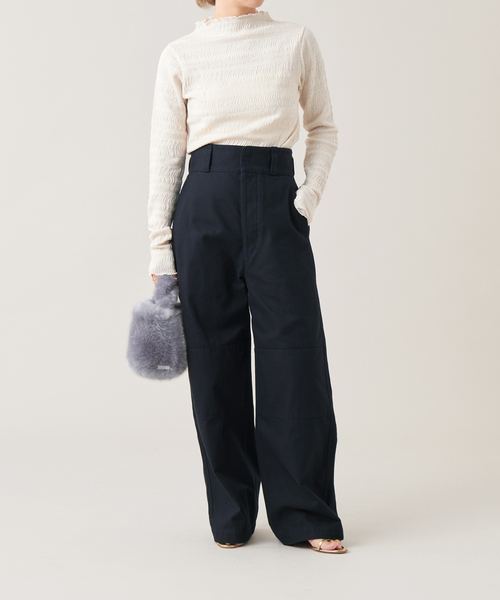 tシャツ IENA LA BOUCLE ウェーブラッセルハイネックプルオーバー レディース IENA LA BOUCLE ウェーブラッセルハイネックプルオーバー（T