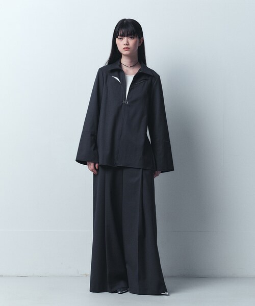 ブラウス シャツ fronthook shirt jacket レディース CODE A ブラウス シャツ fronthook shirt jacket レディース