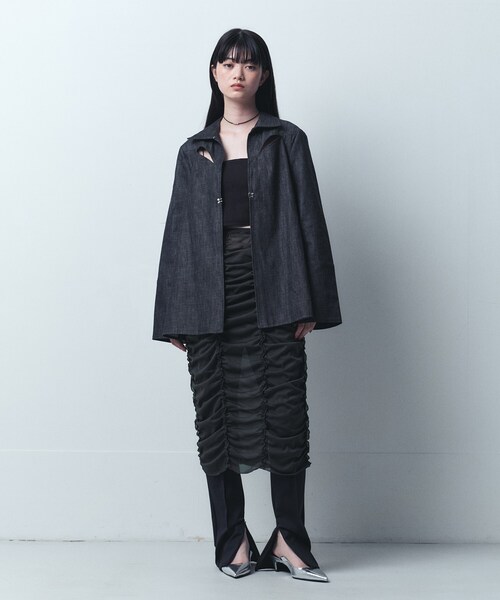 ブラウス シャツ fronthook shirt jacket レディース CODE A ブラウス シャツ fronthook shirt jacket レディース