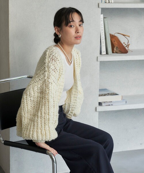 FREAK&#39;S STORE - 美品 フリークスストア ペルー ハンドニット カーディガン 定価18480円 美品 フリークスストア ペルー ハンドニット カーディガン