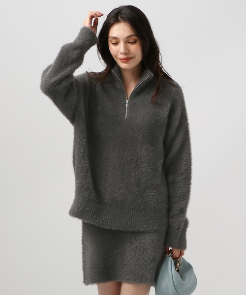 BAYFLOW ニット セーター 「セットアップで着用可能」シャギーニット