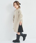 ワンピース 「ぬくふわ」裏起毛 サイドプリーツ...の詳細画像5