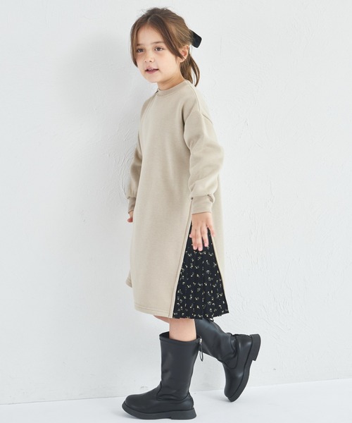 pairmanon（ペアマノン） ワンピース 「ぬくふわ」裏起毛 サイド