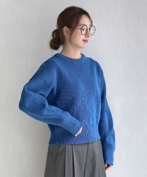 zootie（ズーティー） ニット セーター ダンボールリブニット クルー