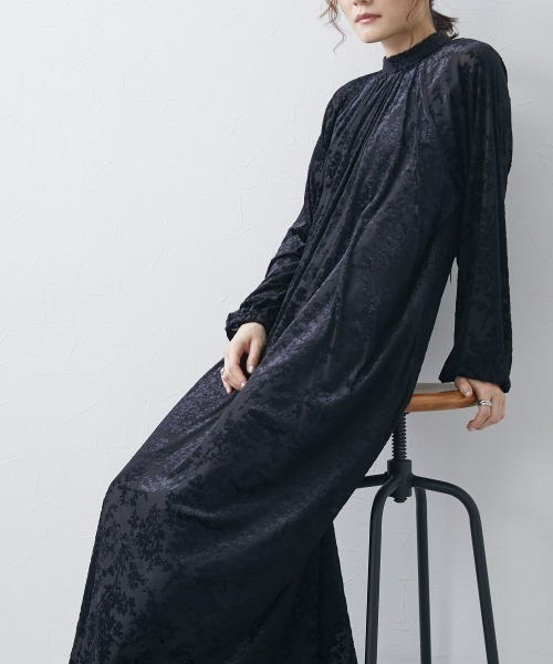 Neina ドレス ベロアオパールワンピースドレス 大きいサイズ有