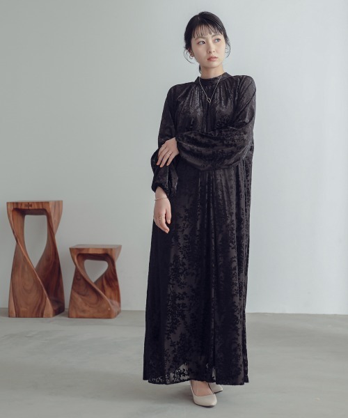 Neina ドレス ベロアオパールワンピースドレス 大きいサイズ有