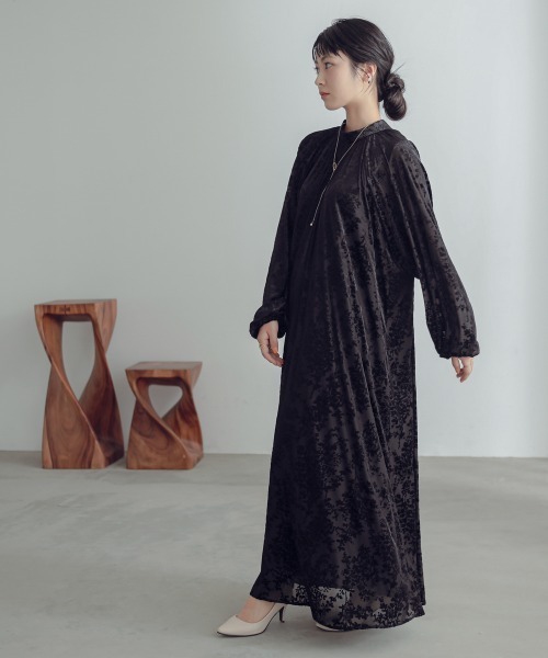 Neina ドレス ベロアオパールワンピースドレス 大きいサイズ有