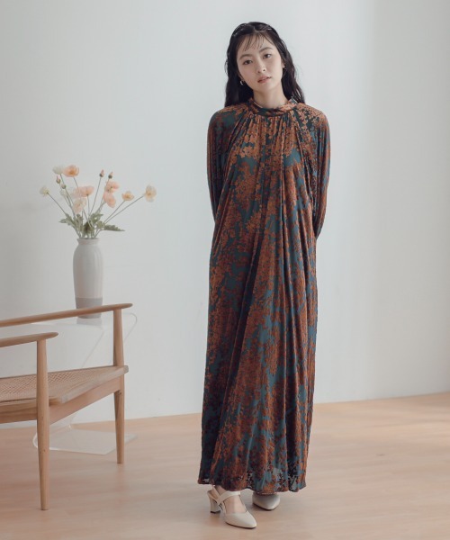 Neina ドレス ベロアオパールワンピースドレス 大きいサイズ有