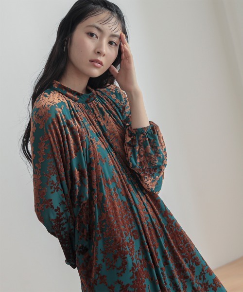 Neina ドレス ベロアオパールワンピースドレス 大きいサイズ有