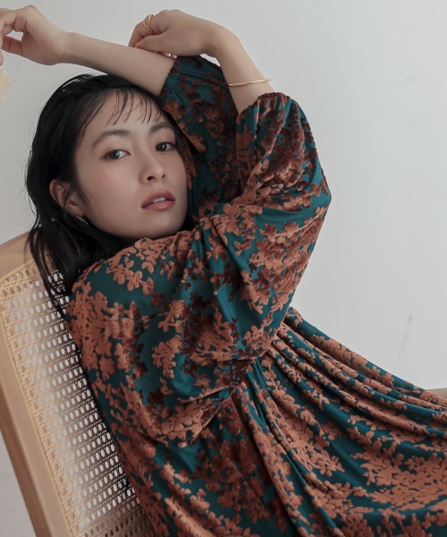 Neina ドレス ベロアオパールワンピースドレス 大きいサイズ有