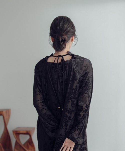 Neina ドレス ベロアオパールワンピースドレス 大きいサイズ有