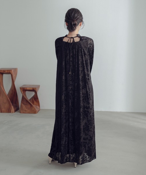 Neina ドレス ベロアオパールワンピースドレス 大きいサイズ有