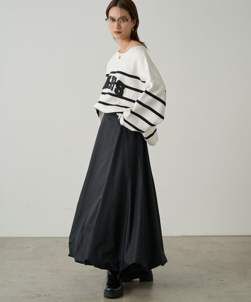 【Loungedress】ロゴフードニット Loungedress】ロゴフードニット | OUTLET(アウトレット