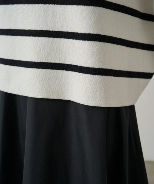Loungedress ニット セーター ボーダーロゴニット レディース