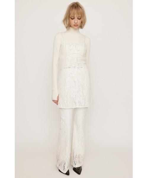 FROCKY LACE RIBBON TOPS フロッキーレース リボントップス SLY ワンピース FROCKY LACE RIBBON TOPS フロッキー レース
