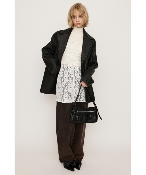 FROCKY LACE RIBBON TOPS フロッキーレース リボントップス SLY ワンピース FROCKY LACE RIBBON TOPS フロッキー レース
