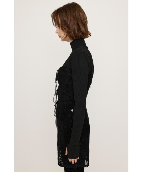 FROCKY LACE RIBBON TOPS フロッキーレース リボントップス SLY ワンピース FROCKY LACE RIBBON TOPS フロッキー レース