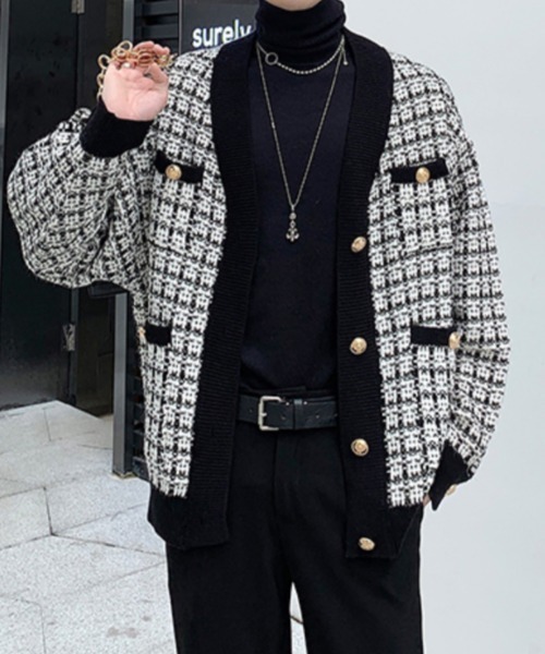 Otte ジャケット ノーカラージャケット idol tweed jacket メンズ