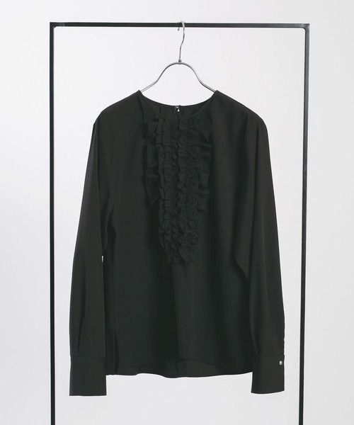 タフタフリルブラウス qualite｜タフタフリルブラウス | Rakuten Fashion(楽天