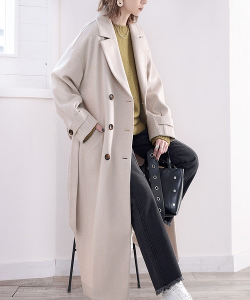 「classicalelf」 チェスターコート LARGE ブラウン レディース_画像8