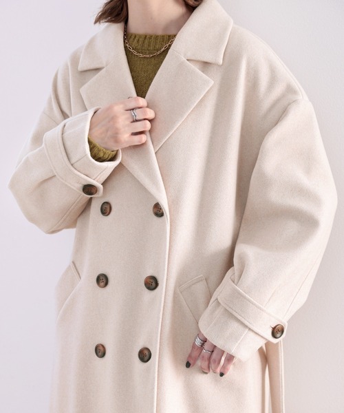 「classicalelf」 チェスターコート LARGE ブラウン レディース_画像9