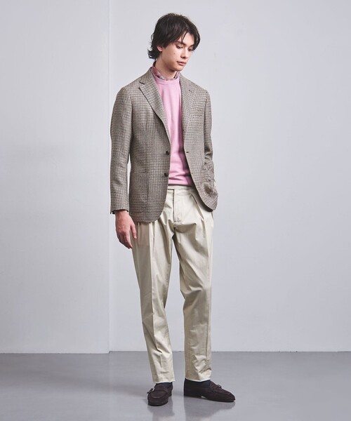 UNITED ARROWS セーター ニット ウールシルク ハイゲージ メンズ