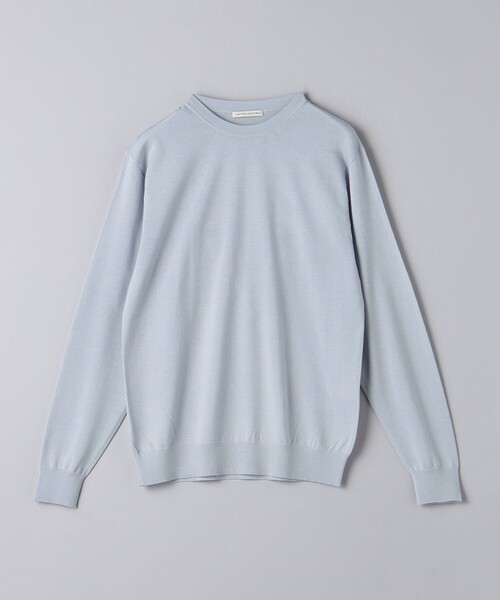 UNITED ARROWS カシミヤ　ケーブル　ニット　メンズ　XL パープル メンズ ニット・セーター（条件：パープル系）| ファッション