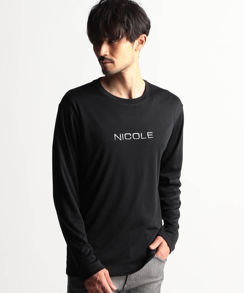 ［新品・未開封］BUMP OF CHICKEN ニコルブラック 長袖Tシャツ L NICOLE CLUB FOR MEN（ニコルクラブフォーメン） tシャツ ロゴ刺繍長袖