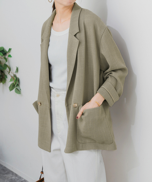 Spick and Span リネンシルクルーズジャケット 36 リネンシルクルーズジャケット（テーラードジャケット）｜Spick