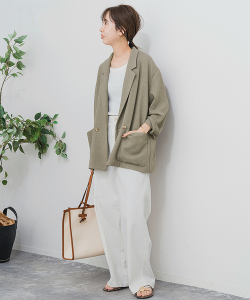 Spick&Span •テーラードジャケット Spick＆Span ジャケット テーラードジャケット ラミーミックス