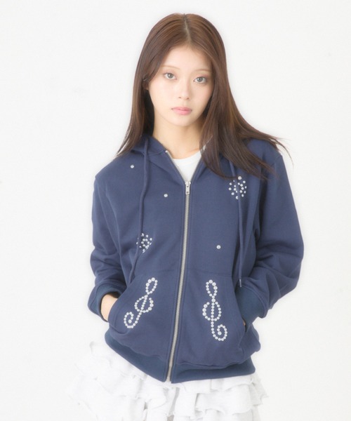 FCMM パーカー 「日本限定」STUD ZIP UP HOODIE/スタッズジップ