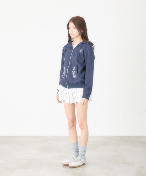 fcmm ジップ　パーカー FCMM パーカー 「日本限定」STUD ZIP UP HOODIE/スタッズジップ