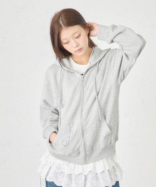 FCMM パーカー 「日本限定」STUD ZIP UP HOODIE/スタッズジップ