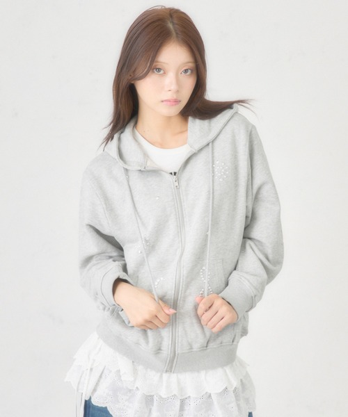 FCMM パーカー 「日本限定」STUD ZIP UP HOODIE/スタッズジップ