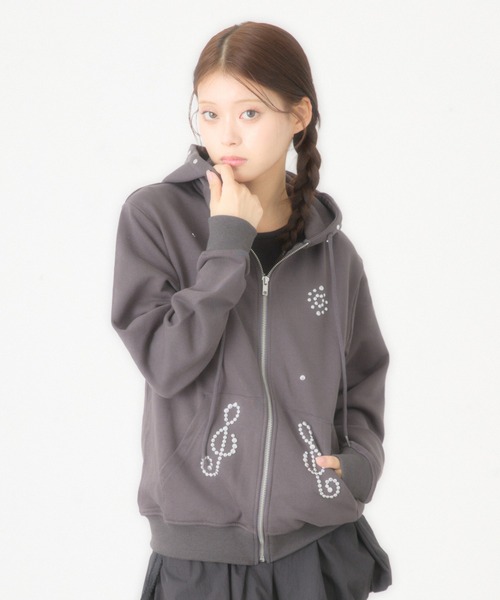 FCMM パーカー 「日本限定」STUD ZIP UP HOODIE/スタッズジップ